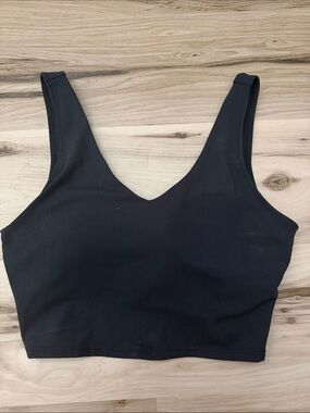 P'tula Black V-Neck Wireless Sports Bralette